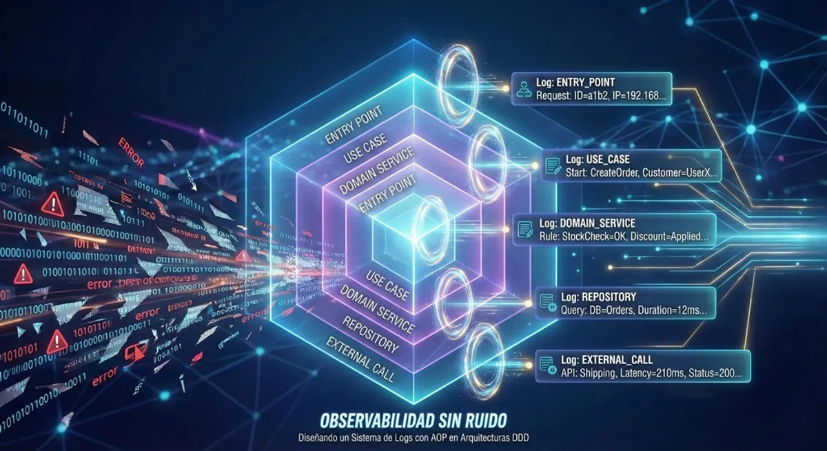 Observabilidad sin Ruido: Diseñando un Sistema de Logs con AOP en Arquitecturas DDD