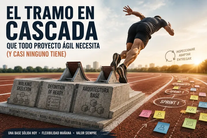 El tramo en cascada que todo proyecto ágil necesita (y casi ninguno tiene)